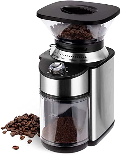 Adjustable Coffee Burr Mill with 19 Precise Grind Settin