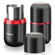  - Fast and Efficient Spice, Herb, and Coffee Grinder - 7.5 inches - Black