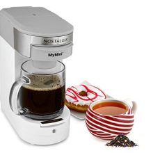 Single Cup Coffee Maker - Brews K-Cup and Other Pods, Reusable Filter Basket Included.
