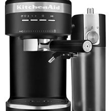 KitchenAid Espresso Machine & Milk Frother - Elevate Your Coffee Game in Black Matte!