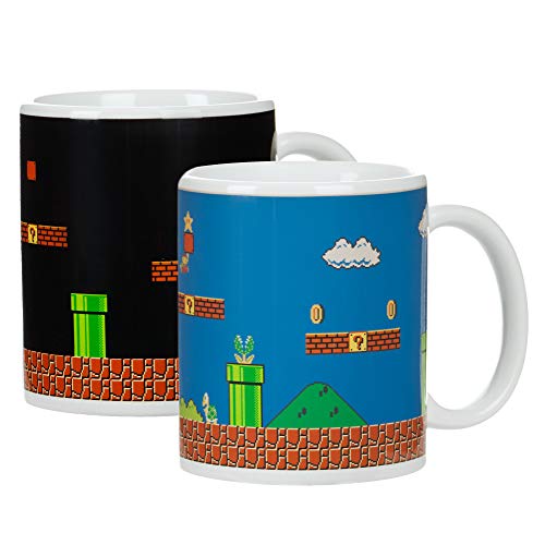 Super Mario Brothers Heat Changing Ceramic Coffee Mug - Collectors Version.