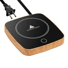 Keep Your Coffee Warm and Delicious All Day Long with Our Waterproof Smart Cup Warmer - Now on Sale in a Beautiful Wood Grain Design!