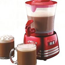 Revamp Your Coffee Game with the 32 Oz Retro Frother and Hot Chocolate Maker and Dispenser - Perfect for Lattes, Cappuccinos, and More in a Vibrant Red Color!