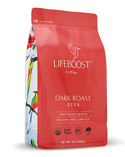 Coffee Whole Bean Coffee Dark Roast Lifeboost