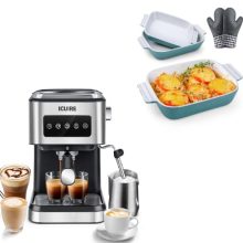 Expresso Coffee Machine with Milk Frothing Pitcher