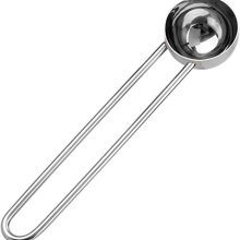 AIBER 2pcs Coffee Tea Spice Measure Scoop Stirring Spoon - Stainless Steel Long Handle (10g) - Pack of 2