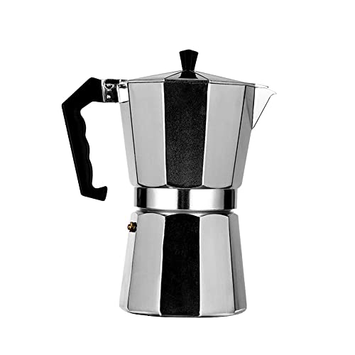 Experience the Authentic Taste of Classic Italian and Cuban Café with the Espresso and Coffee Maker Moka Pot - Now on Sale in Gray!