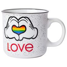 Disney Pride Mickey Hands Camper Coffee Mug - Sip with Love