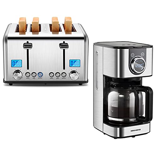 Kitchen pack Toaster Slicer and Programmable Coffee Maker