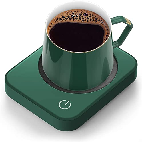 Mug Warmer with Auto Shut Off - Keep Your Coffee, Milk, and Tea Warm on Your Desk with this Convenient Heating Plate for Candle Wax Cups.