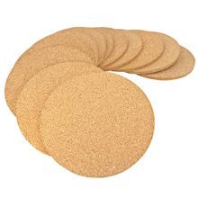TINNITTOOKK 12 Pcs Natural Cork Coasters - Green and Stylish Furniture Protection