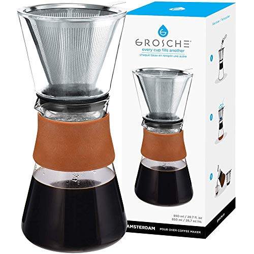Craft Pour over coffee maker with removable glass top