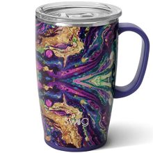 Coffee Travel Mug with Handle and Lid