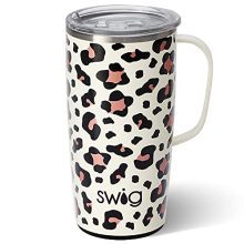 Tall Travel Mug with Handle and Lid