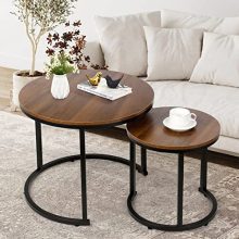 Walnut Nesting Coffee Tables - Smart Space-Saving Elegance