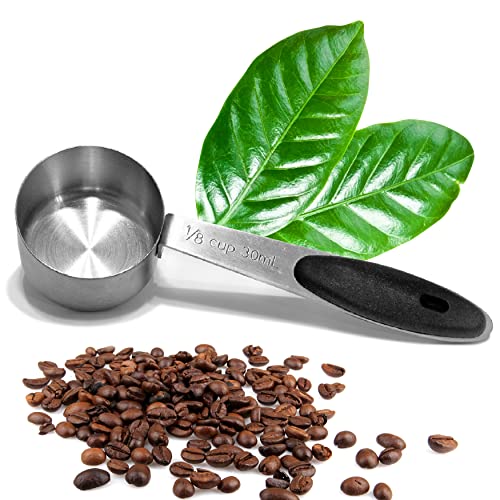 Coffee Beans Tea Scoop with a Silicone Handle