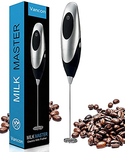 Create Barista-Quality Foam at Home with the Original Handheld Milk Frother - Perfect for Lattes, Espresso, Cappuccinos, Frappes, and Matcha!