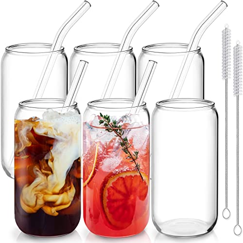 Coffee Drinking Glasses with Glass Straw with Modern Design