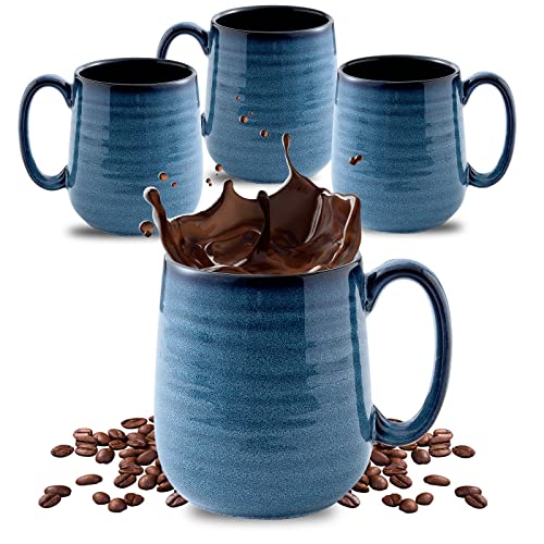 Porcelain Coffee Mugs Set of 4