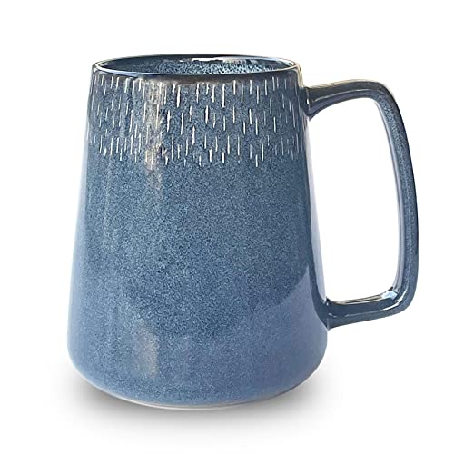 Extra Large 24 Oz Ceramic Coffee Mug: The Perfect Brew Buddy in Blue