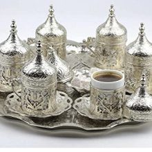 Set of 6 Ottoman Turkish Greek Arabic Coffee