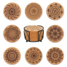 Coomin Cork Coasters - Extra Thick and Heat-Resistant