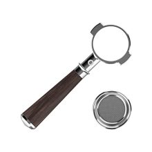 SearchPean 58mm Bottomless Naked Portafilter for Breville Dual Boiler Espresso Machine E61, Synesso, Slayer, Aptitude 58, ECM substitute bottomless portafilter Deal with for all Lamarzocco.