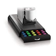 Black Mind Reader 9.21" x 15.94" x 2.36" Coffee Pod Drawer Compatible with Nespresso Capsules.