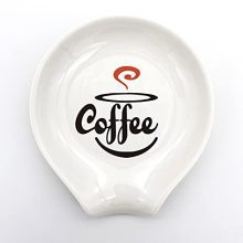 Kitchen Funny Kitchen White Ceramic Coffee Spoon