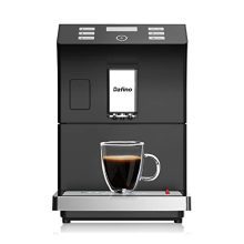  Coffee Machine in Sleek Stainless Steel, Black Finish