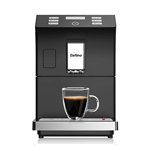  Coffee Machine in Sleek Stainless Steel, Black Finish