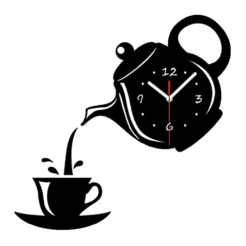 01SHIRTS Coffee Cup Teapots Wall Clock