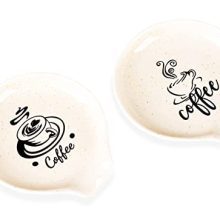 Coffee Spoon Relaxation, 2PCS Small Ceramic Coffee Spoon Holder for Farmhouse Kitchen, Cute Counter Station Decor Coffee Bar Equipment Coffee Lovers Reward for Ladies and Males.