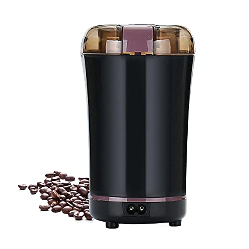 Electric Coffee and Spice Grinder with Stainless Steel Blade and One-Touch Control - Black.