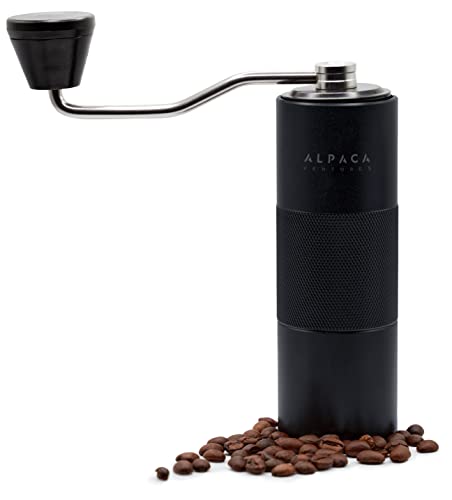 Get the Perfect Cup Anywhere with our Adjustable Manual Coffee Grinder - Ideal for French Press, Espresso and More - Stainless Steel Conical Burrs, Double Bearing, Perfect for Home, Office, and Camping - A Great Coffee Brew Gift!