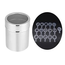Elevate Your Culinary Creations with Stainless Steel Chocolate Shaker - Artistic Sifting and Sprinkling for Coffee, Cocoa, and Desserts