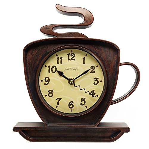 Park Coffee Cappuccino Cup 10 Inch 3-D Wall Clock: Perfect Blend of Style and Function