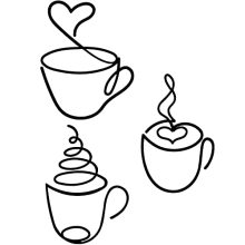 Add Charm to Your Space with 3 Pieces Coffee Cup