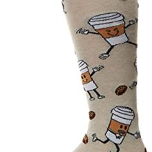 OK. Bell Women's Coffee Break Novelty Crew Socks: Sip, Style, and Chill!