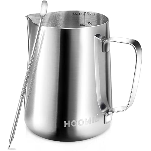 Milk Frothing Pitcher, a 12oz/350ml Stainless Steel