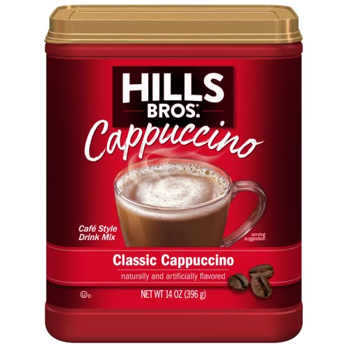 Indulge in Instant Luxury with Hills Bros Instant Decadent Classic Cappuccino Mix - Frothy and Rich with a Hint of Sweetness (14) Delight