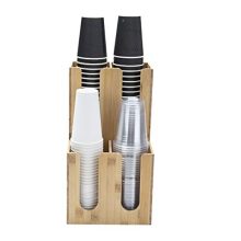 Mind Reader 4 Compartment Coffee Condiment Station in Brown