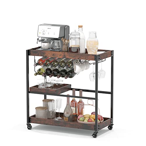 Wine Rack and Glass Holder and Removable Tray