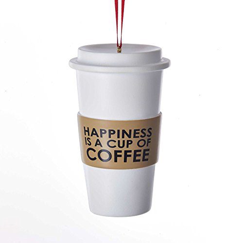 'Happiness is a Cup of Espresso' Novelty Ornament