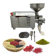 TECHTONGDA Commercial Stainless Steel Grain Mill - High-Quality Electric Grain Grinder for Dry Grain, Soybean, Spice, Coffee Bean (110V)