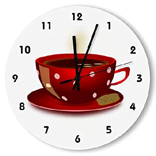 ArogGeld Red Coffee (10) Kitchen Wall Clock