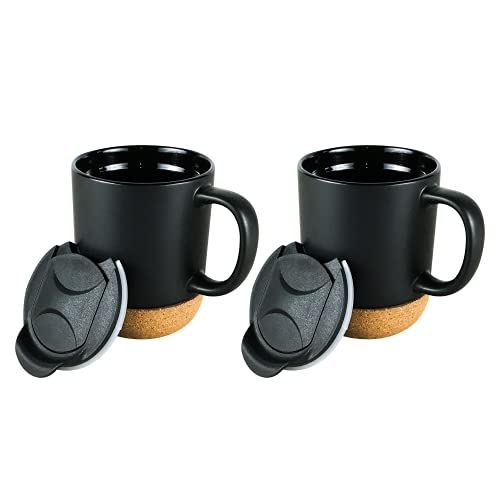 Coffee Mug and Insulated Tea Cork Bottomed