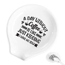 Coffee Spoon Rest and Spoon: Brewing Laughter in Your Coffee Corne
