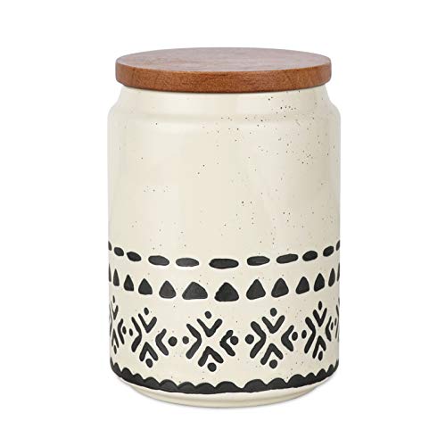 Kitchen Decor with the Starry-Sky Bohemian Ceramic Canister
