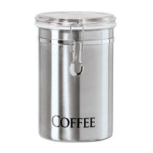 Steel Coffee Canister 62oz - Airtight Storage for Fresh Brews